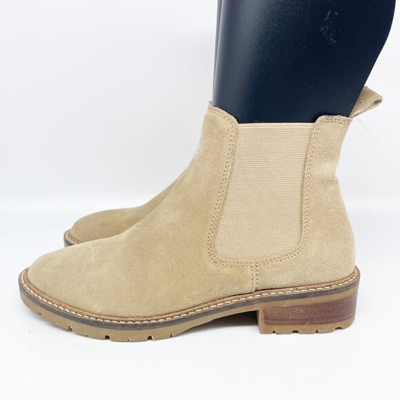 Steve Madden Women's Leopold Chelsea Boot Tan Suede Size 5.5M - Picture 5 of 15